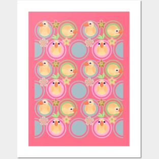 Ducky pattern spring Posters and Art